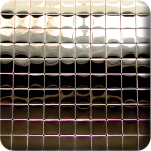 کاشی آینه ای ساده نقره ای (2×2-No.8 S)