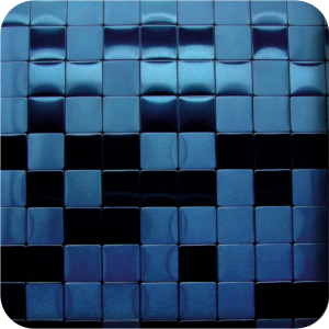 کاشی خشدار ساده آبی (2×2-No.4 Blue)